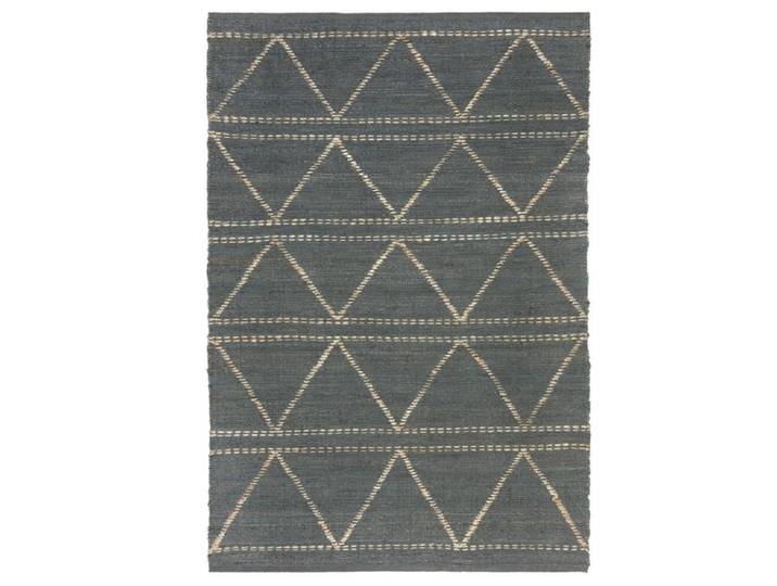Tapis moderne en jute bleu gris 120x160 cm