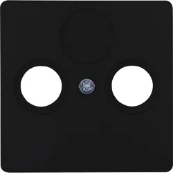 Kopp 334950006 HK05 - Abdeckung für Antennensteckdose TV/RF, Farbe: schwarz matt