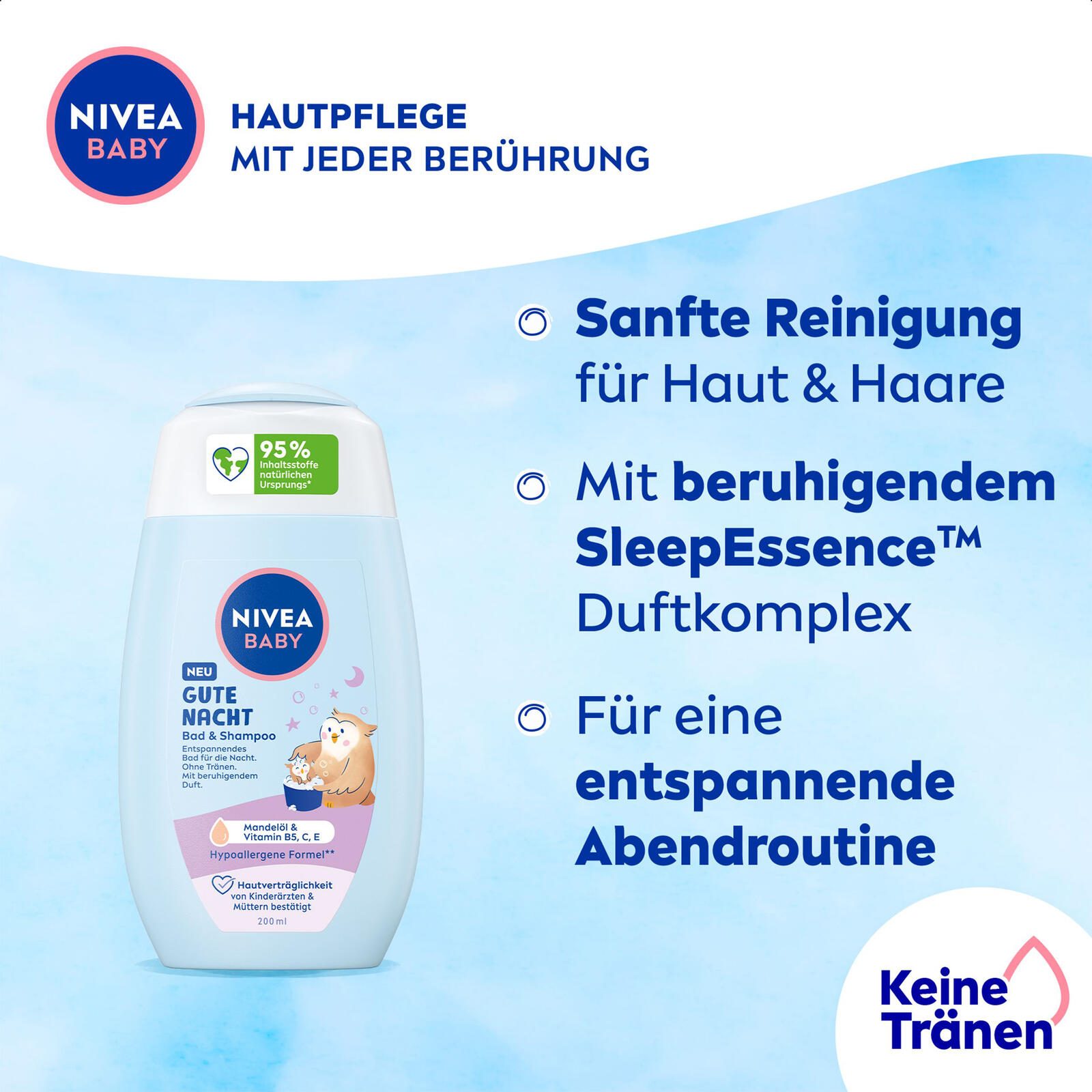 NIVEA BABY GUTE NACHT Baby Shampoo 200,0 ml 80546
