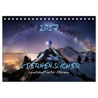 Sternensucher - Landschaft unter Sternen (Tischkalender 2027 DIN A5 quer), CALVENDO Monatskalender