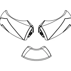 HSK Ersatzteile Wasserleistenendkappe, Weiß, E100211-2-04 E100211-2-04