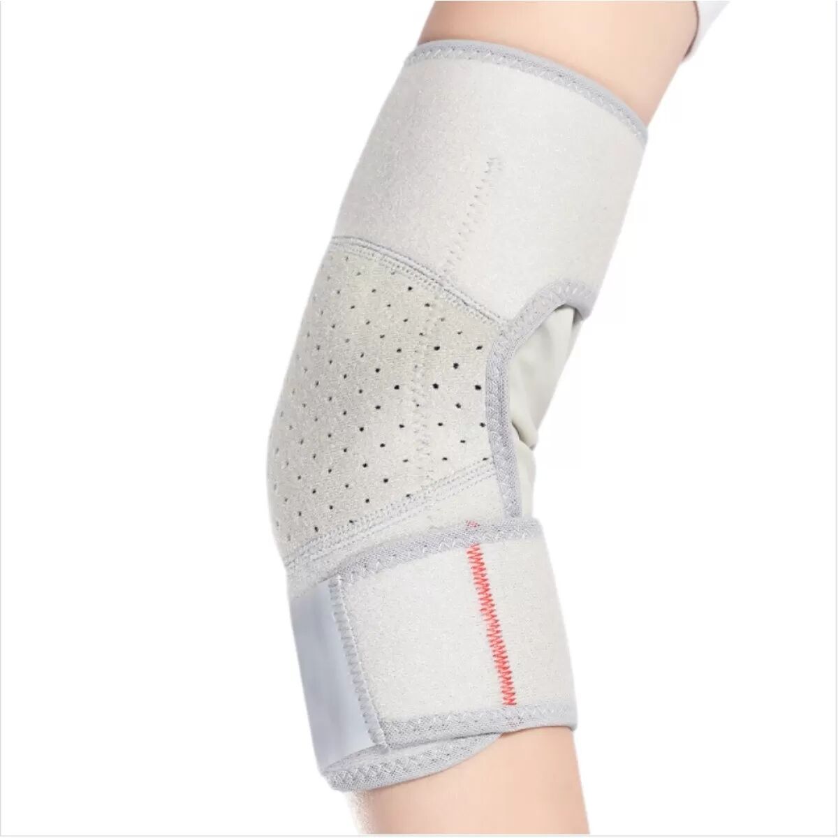 INF Arm- und Ellenbogenbandage für Tennis und Badminton, 1 Paar – Kompression, atmungsaktives Polyester, rutschfester Sitz Grau