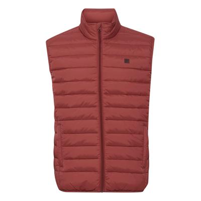 Steppweste SOLID "Steppweste SDSörenson", Herren, Gr. L, rot (brick rot), Obermaterial: 100% Nylon NY., Westen Steppweste