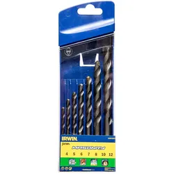 Irwin, Bohrereinsatz, Drill set MASONRY 412 mm (10, 12 mm, 4.5, 6, 7, 8)