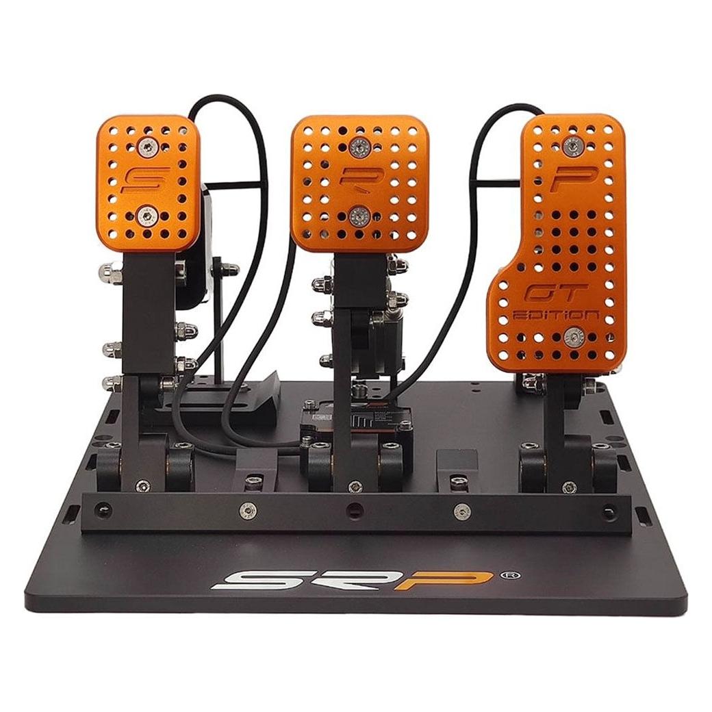 SimRacing Pro SRP-GT-R 3P Black edition (PED-GTR-3P-BLK-ORG + ACC-PEDK)