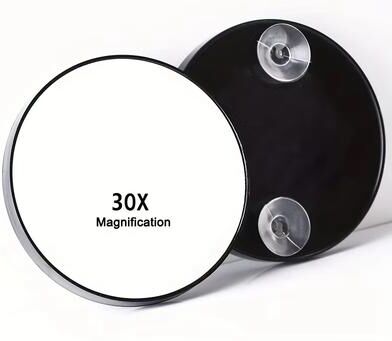 Fusion Finds Magnifying Makeup Mirror With Strong Suction Cup For Precision Makeup & Skincare 30x