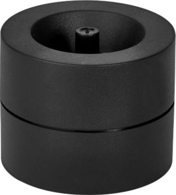 Büroklammernspender MAUL MAULpro Recycling, magnetisch, inkl. 15 Klammern, Ø 73 x H 60 mm, 90 % Recycling-Kunststoff, schwarz