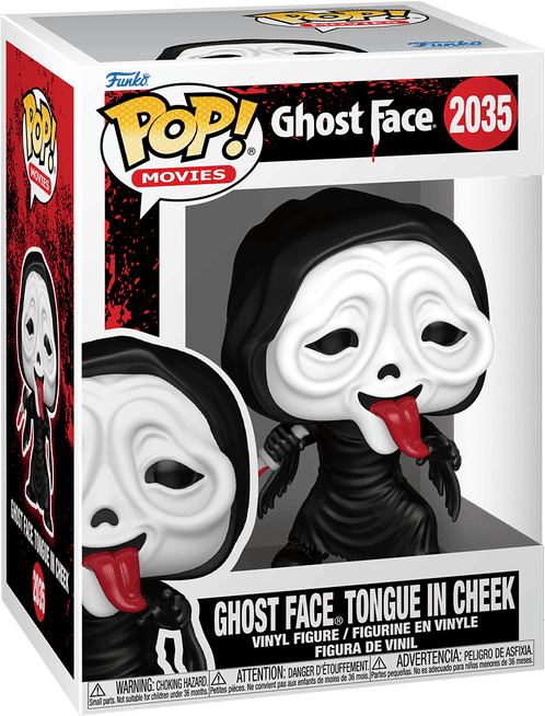 Funko Pop! Vinyl - Ghost Face w/Tongue, Horror Collectible, 6-Inch Tall