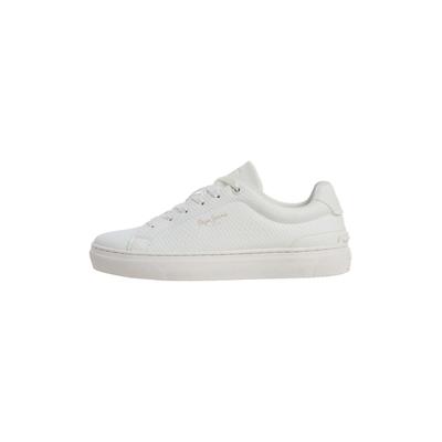 Sneaker PEPE JEANS "Trainer CAMDEN HISS W", Damen, Gr. 40, factory weiß, 100% Polyurethan, Schuhe Sneaker