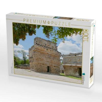 CALVENDO Puzzle Chichen Itza, La Iglesia | 1000 Teile Lege-Größe 64x48cm Foto-Puzzle für glückliche Stunden