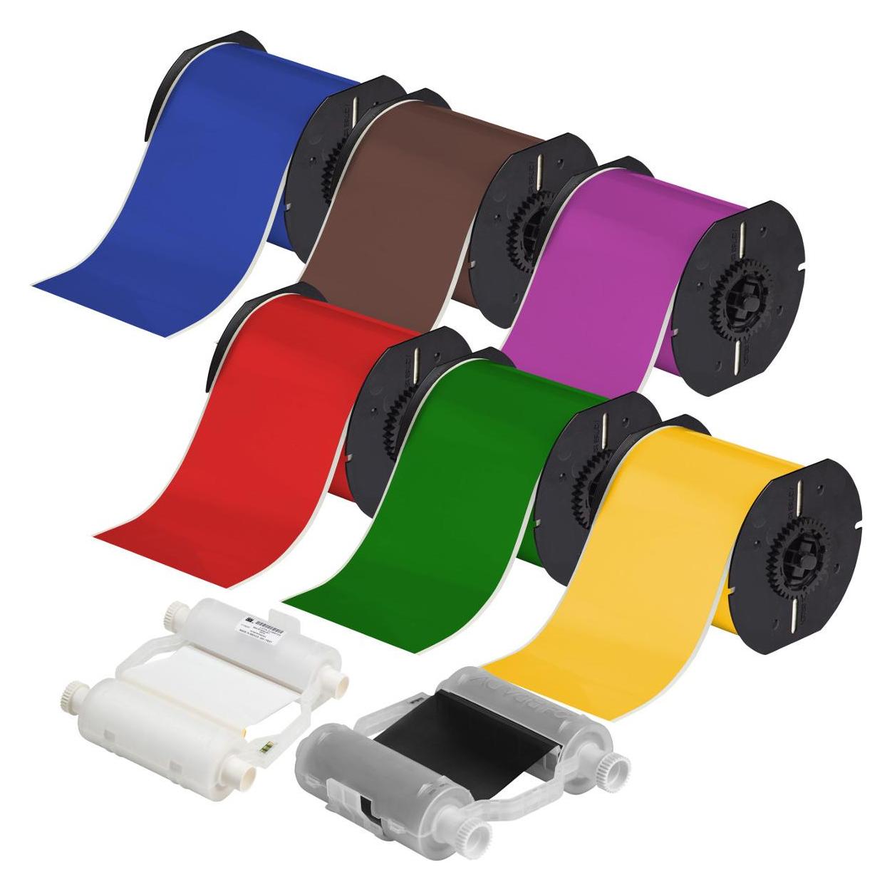 Brady B30-PM-KIT, Set für die Rohrkennzeichnung für BBP3x Drucker (1 Set = 9 Rollen) (B30-PM-KIT)