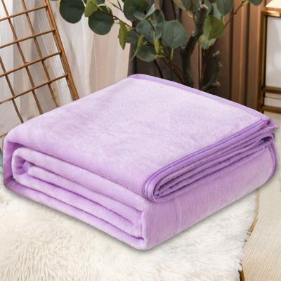Shop Station Ultra Soft Fleece Throw Blanket Cozy Plush Microfiber Sofa & Bed Throw purple 27.56 39.37 In