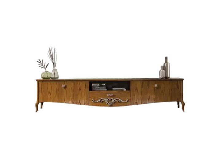 Xlmoebel Lowboard TV-Ständer aus Holz in Braun mit modernem italienischem Design (TV-Ständer, 1 St., TV-Ständer), Hergestellt in Europa