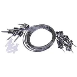Brumberg 81089000 Pendelset bestehend aus 6 Stahlseilen, Länge 1.500 mm, zu LED-Panel 12089..
