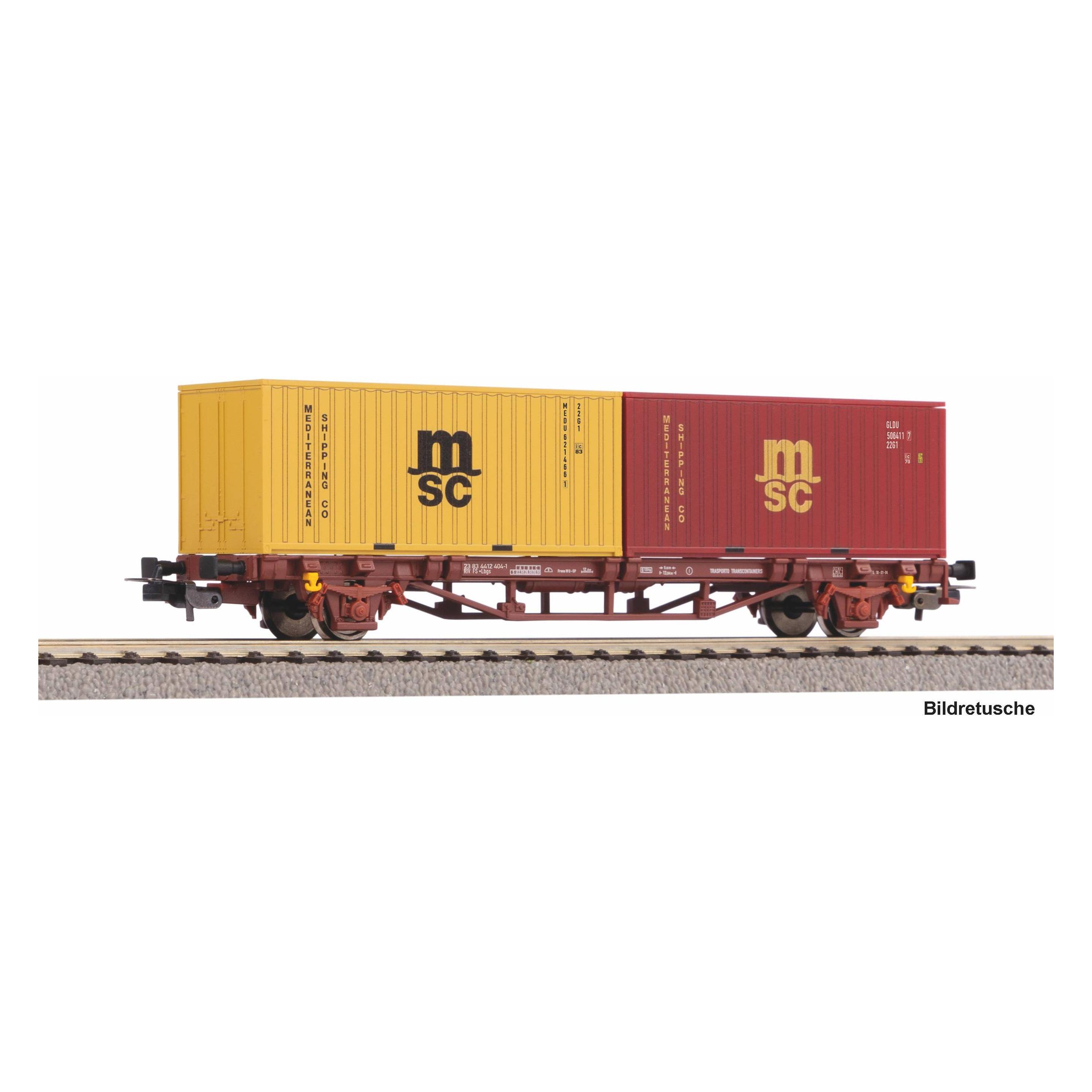 Piko Containertragwagen 2x 20" MSC Container FS Ep V (27750)