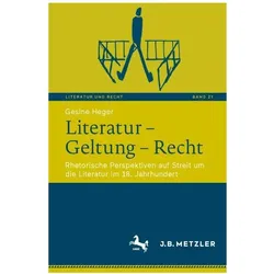 Literatur - Geltung - Recht, Fachbücher von Gesine Heger
