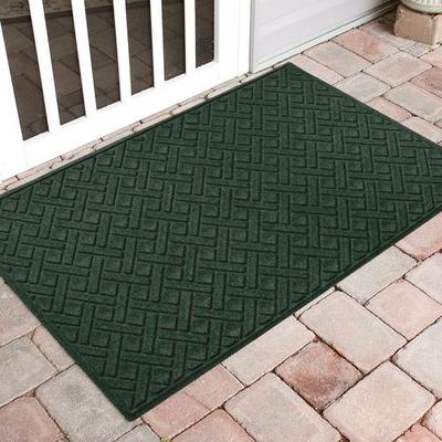 Bungalow Dba Matterly Lattice Estates Doormat 60 x 36, 60 x 36, Dark Green