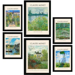 POSTER Set Mit 6 Monet Posterblatt 2 Malergalerie A3 & A4 Rahmenlos