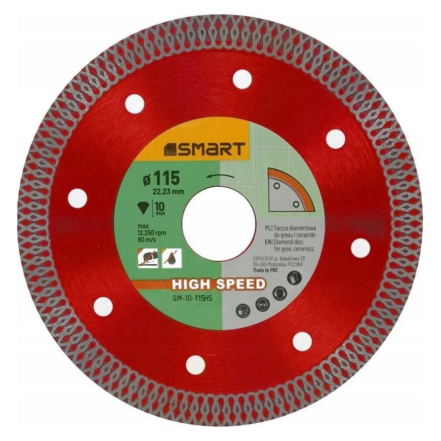 smart 115 mm Hochgeschwindigkeits-Diamanttrennscheibe (10-115HS)