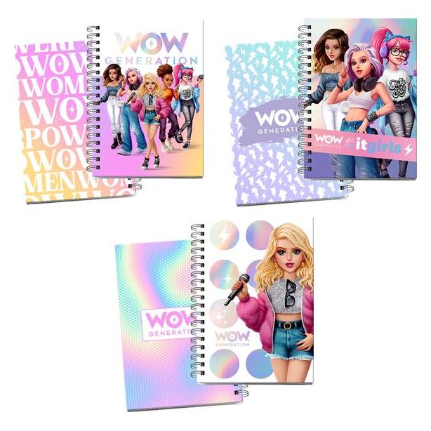Kids Licensing Wow Generation Notizbuch ass (A5, Harter Einband) (WOW00001)