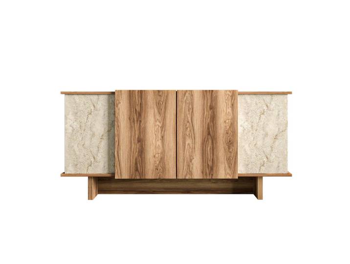 Habitat Garten Buffetschrank diana beige, Beige, Holz, 180x81x40 cm, Kleinmöbel, Kommoden, Sideboards