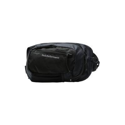 Umhängetasche PEAK PERFORMANCE "Outdoor Slingbag", Damen, Gr. B/H/T: 22cm x 9cm onesize, schwarz, Kunstfaser, Taschen Umhängetasche, mit dezenten Farbdetails