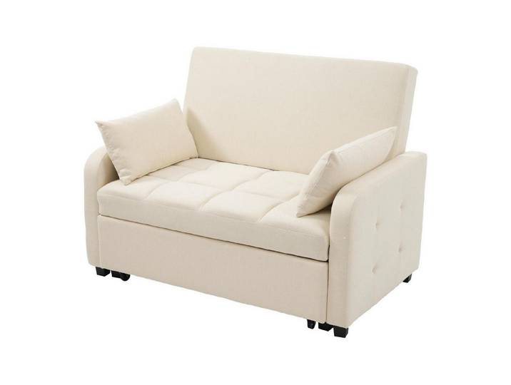 LuxusKollektion Schlafsofa Sofa Rückenteil verstellbar Wohnungen Beige 127X75X94CM