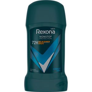 Rexona Antitranspirant Men NonStop Protection Cobalt Dry, 72h Schutz, für Herren, ohne Ethylalkohol, Stick, 50 ml