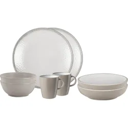 Brunner Tête-à-tête Amade Premium Melamin Geschirrset Porzellan-Touch Antirutsch, BPA-frei und bruchunempfindlich 8-teilig