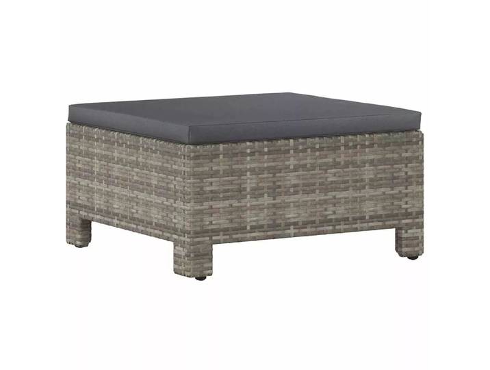 VidaXL - Fußstütze poly-rattan, One Size, Grau