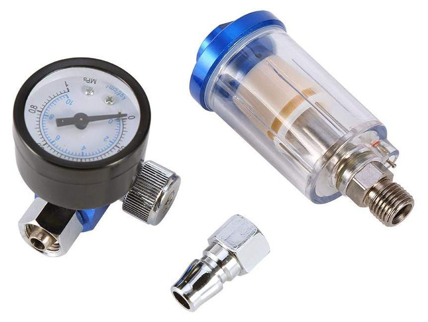 Dripio Mini-luchtdrukregelaar met manometer en filter, 1/4 inch