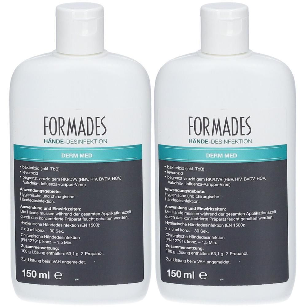 Formades Derm med Händedesinfektion Kittelfla. x2 2x150 ml Flüssigkeit
