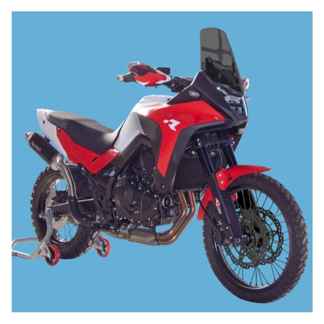 Racetech (RTECH) Revolution Gabelschützer / Stossdämpfer für Honda XL 750 Transalp '23-'25, Schwarz (Schutzblech vorne) (PSALPNR0024)