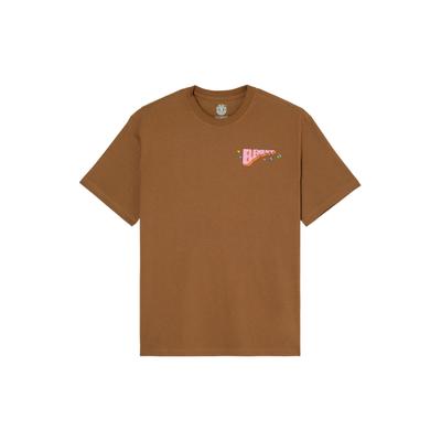 T-Shirt ELEMENT "Cosmic Dance", Herren, Gr. XS, braun (sepia), Obermaterial: 100% Baumwolle., Shirts T-Shirt
