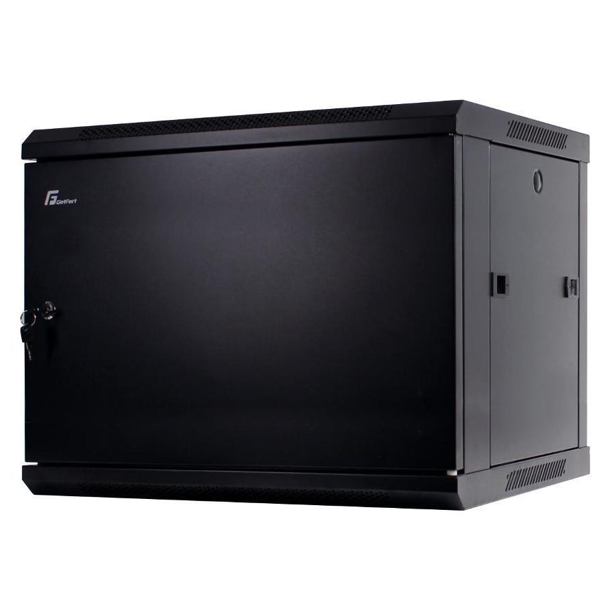 Getfort SZAFA-Rack 19 Zoll, 9 HE, 600 × 600, mit Stahltüren (9 HE, 19 Zoll Rack) (GETFORT)