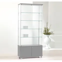Abschließbare Glasvitrine mit Unterschrank JT-A93MA