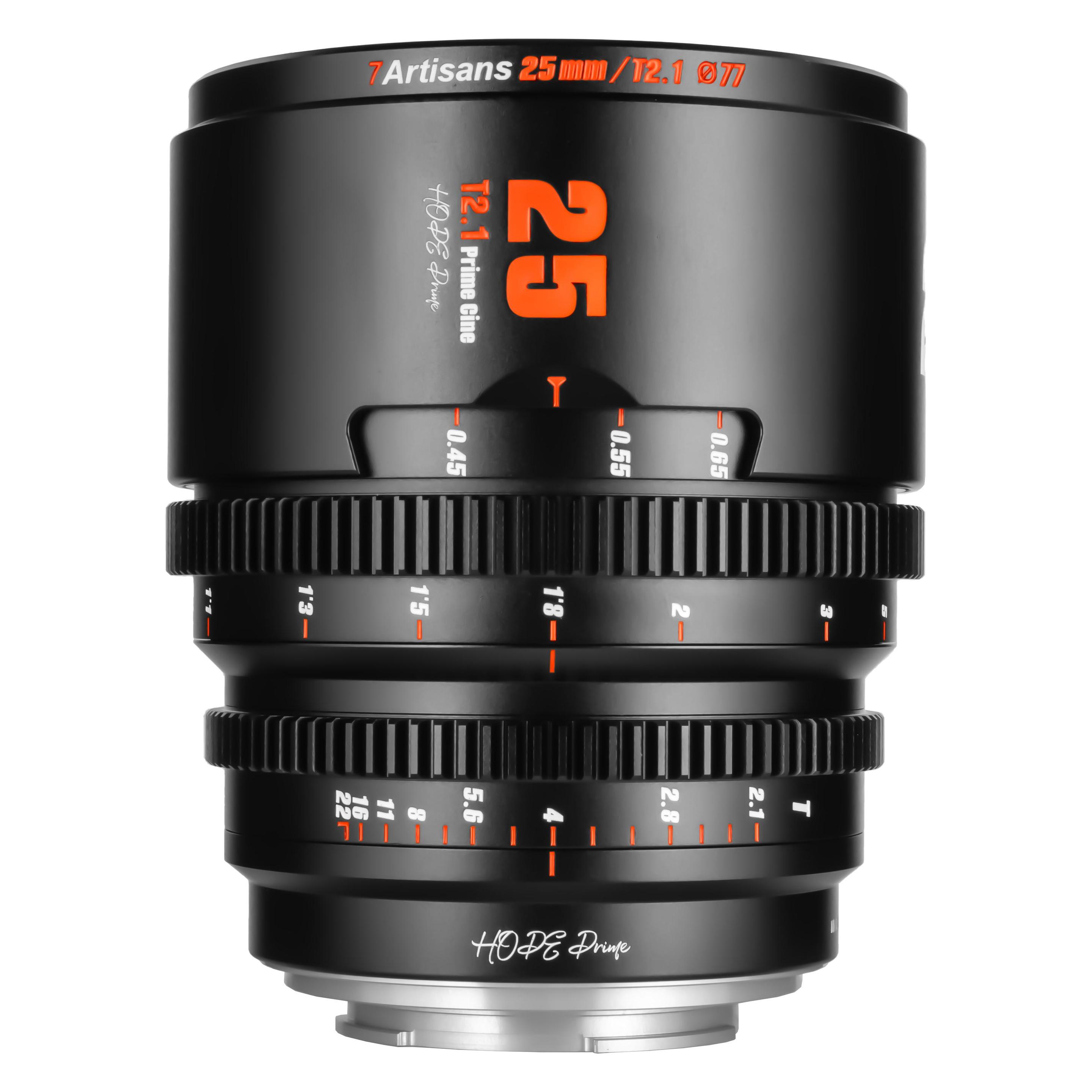 7artisans Festbrennweite 25mm T/2.1 - Sony E-Mount (25T21B-E)