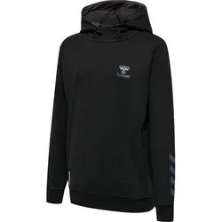 HUMMEL hmlOFFGRID COTTON HOODIE KIDS jet black/forged iron 128