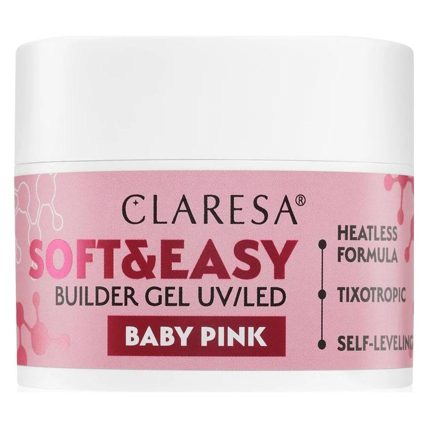 Claresa Soft&Easy Baby Pink Builder Gel 45g (5 ml) (5903819815634)