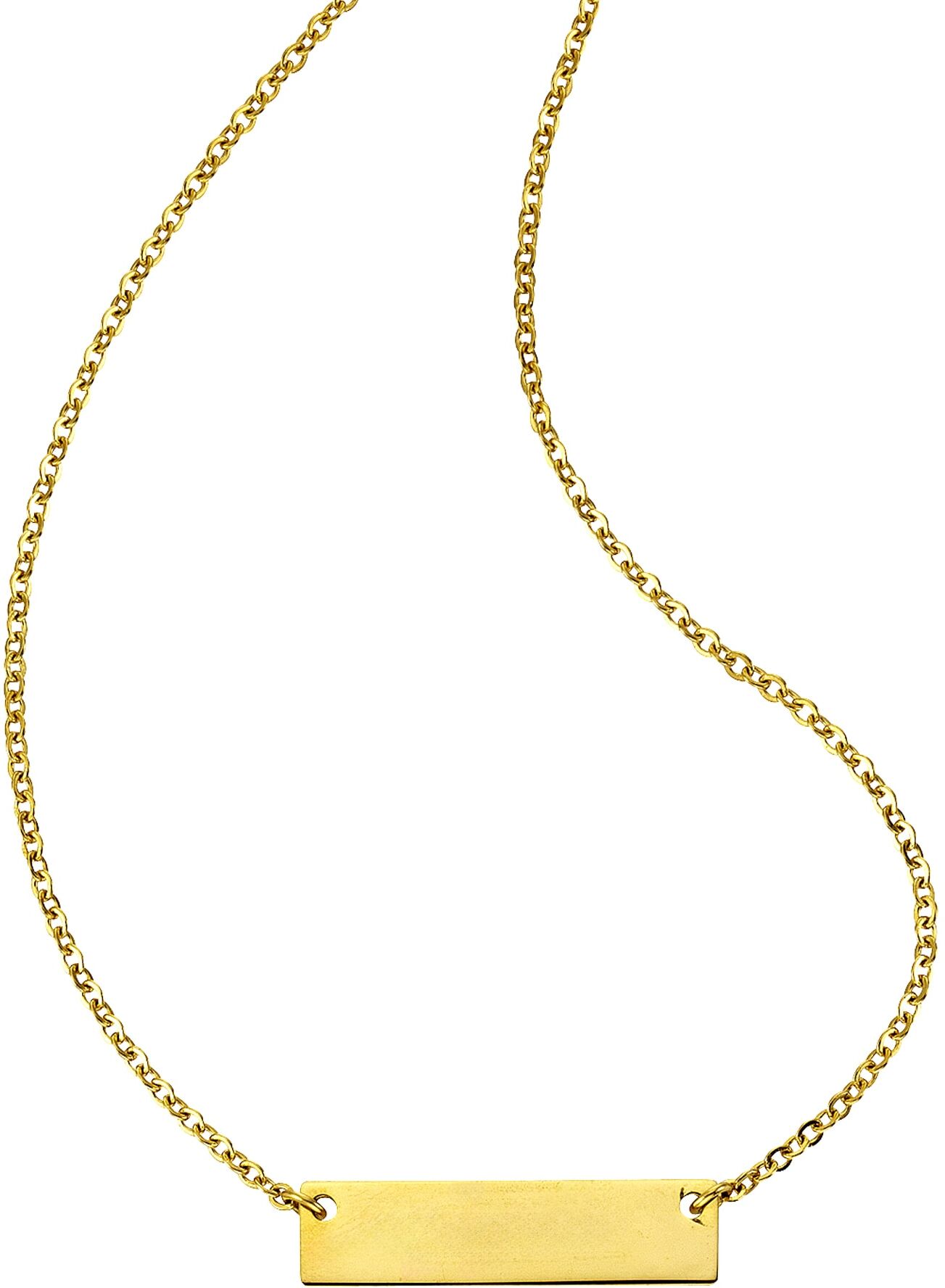 Kette mit Anhänger FIRETTI "Schmuck Geschenk Halskette", gold (gelbgoldfarben), Halsketten, Damen, Edelstahl, L: 47