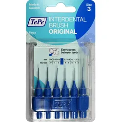 Tepe Id Bürste Blau 0.6Mm 6 ST