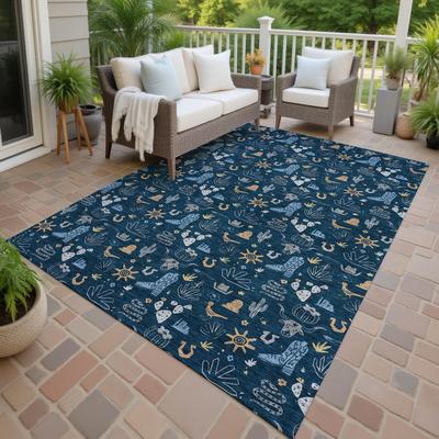 Addison Rugs Machine Washable Indoor/ Outdoor Cowboy Ranch Chantille Rug