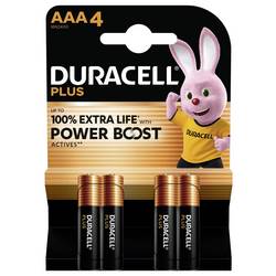 Duracell Plus Power Boost Micro (AAA)-Batterie Alkali-Mangan 1.5 V 4 St. 151256