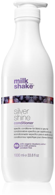 milk_shake® Silver Shine après-shampoing pour cheveux blonds anti-jaunissement 1000 ml