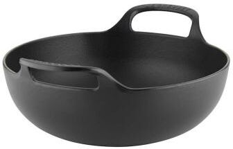 Le Creuset Satin Black Cast Iron 24cm Balti Dish