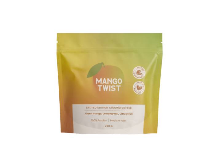 Limited Edition gemahlener Kaffee Mango Twist (Mango-Kofermentation), 200 g