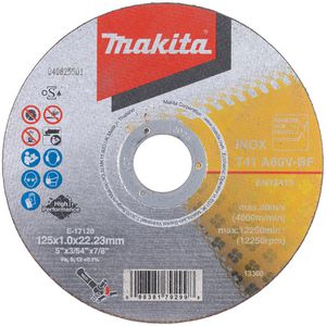 Makita Trennscheibe E-17120-12, Inox High Performance, 22,23mm, für Metall und Edelstahl, 125 x 1 mm, 12 Stück