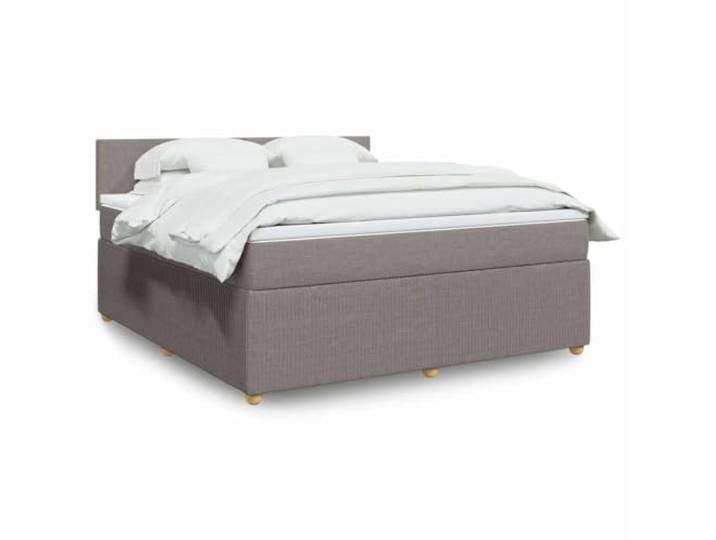 RJPLMFV Lattenrost mit Matratze, Taupe, 180 x 200 cm, Stoff Individuelle Taschenfedern, abnehmbarer Bezug, waschbar, individuelle Unterstützung, reduziert die Übertragung von Bewegung