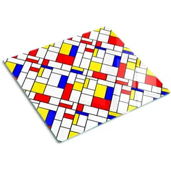 GLASPLATTE 60x52 cm Abstraktion