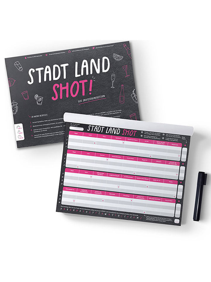 Simon & Jan Ratespiel "Stadt Land Shot" - ab 18 Jahren - onesize